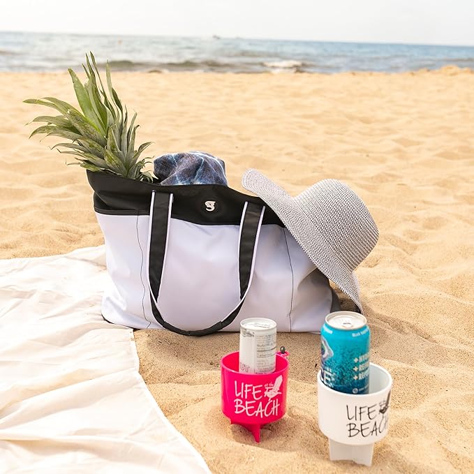geckobrands Oversized Beach Tote – Large and Stylish Beach Bag