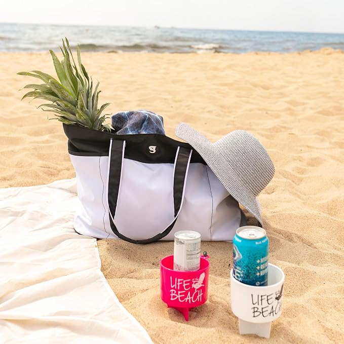 geckobrands Oversized Beach Tote – Large and Stylish Beach Bag