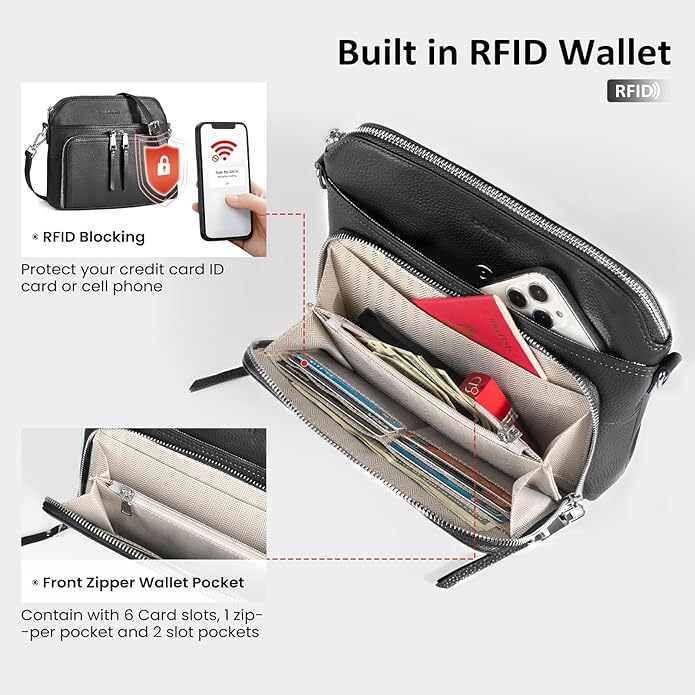 befen Genuine Leather Crossbody Purses