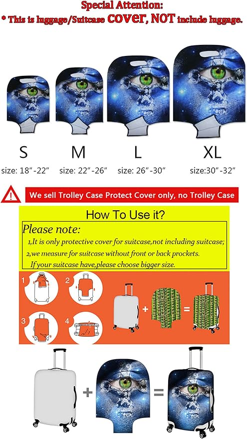 Sea Turtles Luggage Cover Anti-scratch Dustproof Suitvase Protector Fits 26-29