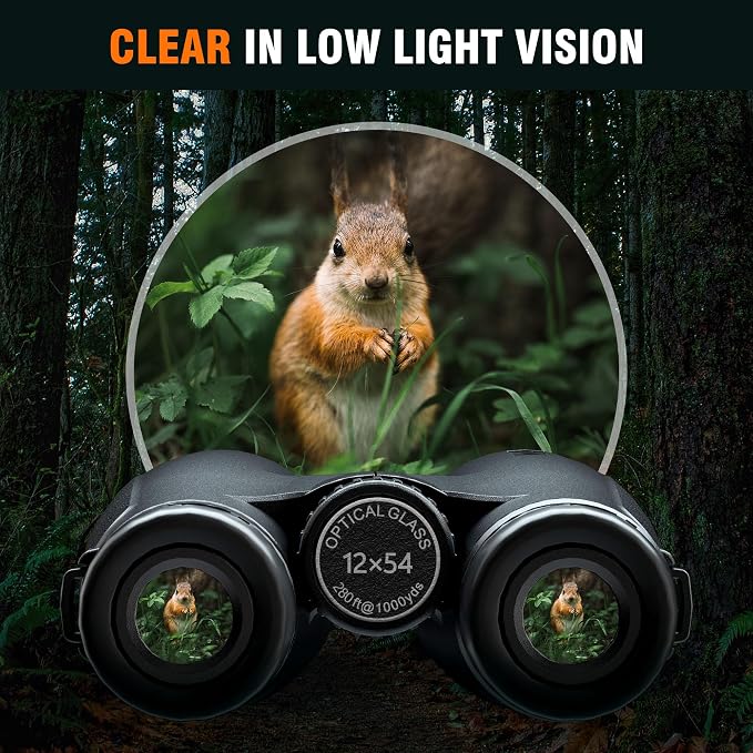 12x54 HD Binoculars for Adults High Powered