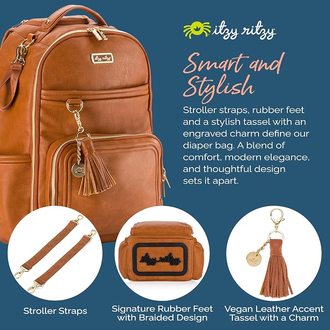 Itzy Ritzy Diaper Bag Backpack – Large Capacity Boss Plus Baby Backpack Diaper