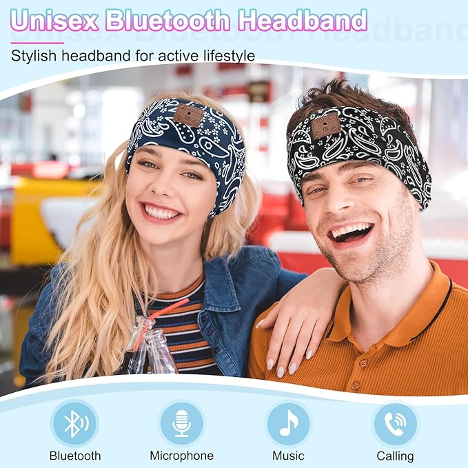 2-Pack Sleeping Headphones, Wireless Bluetooth Headband