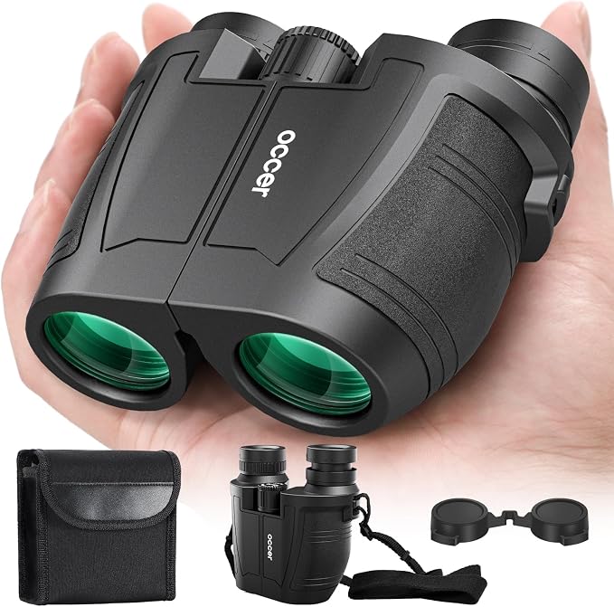 Occer 12x32 Compact Binoculars for Adults High Powered, Large Eyepiece