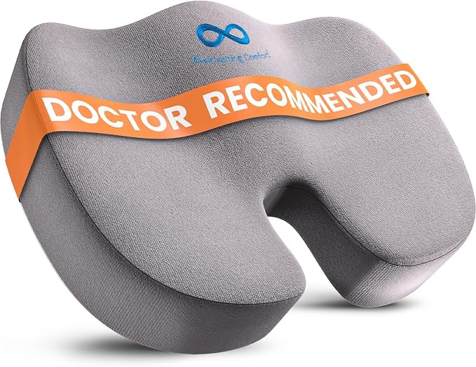 Everlasting Comfort Doctor Recommended Memory Foam Seat Cushion