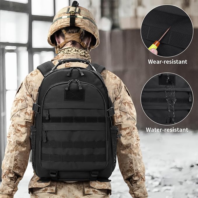 HUNTVP Military Tactical Backpack 40L Large Army 3 Day Assault Pack Molle Bag