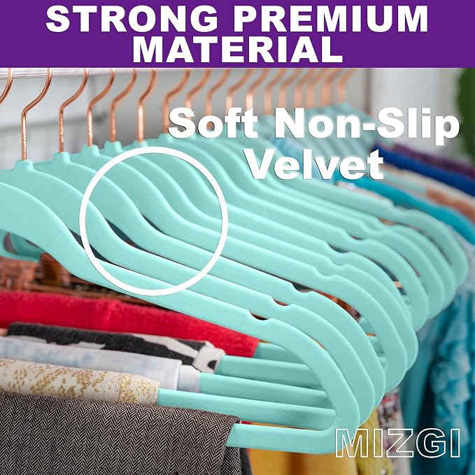MIZGI Premium Velvet Hangers