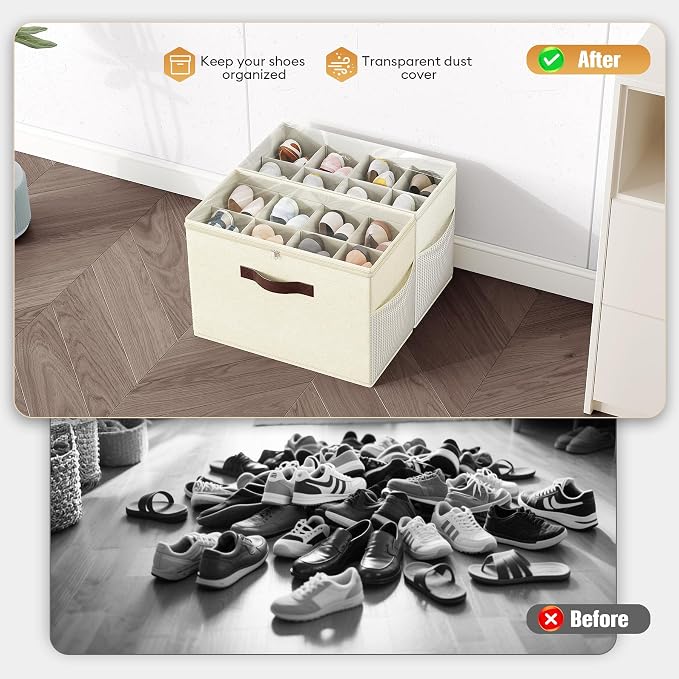 Budding Joy 2 Pack Shoe Organizer