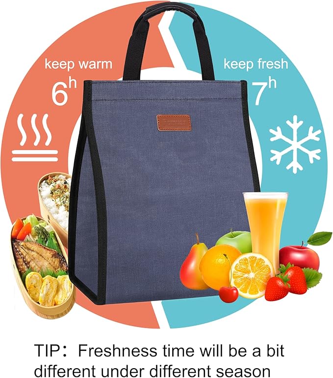 Lunch Bags for Women Insulated Reusable Lunch Tote