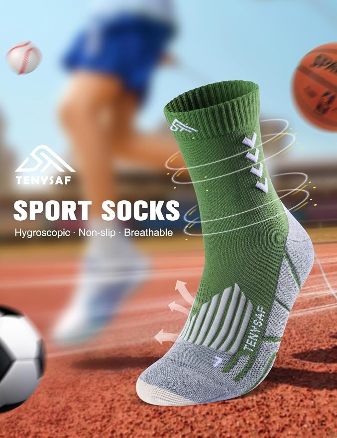 Compression Crew Running Socks: Athletic Socks