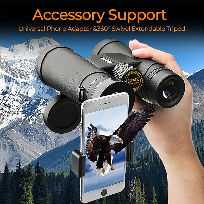 12x42 Binoculars for Adults High Powered