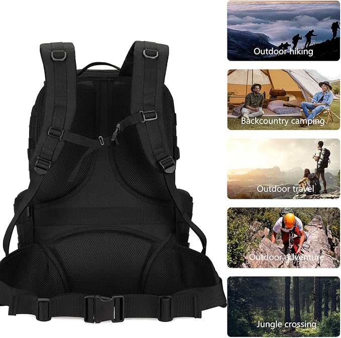 50L Military Tactical Backpack Hiking Waterproof Backpack Large Military Pack 3