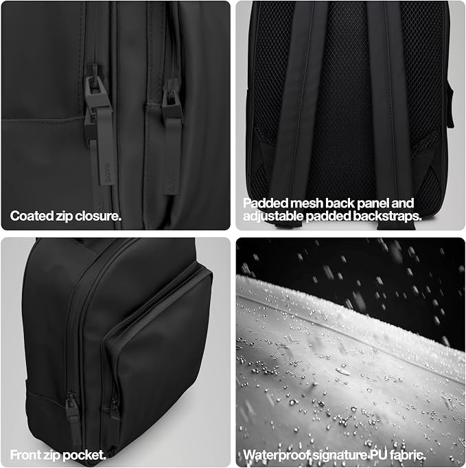 RAINS Large Book Daypack, Laptop Bag, Waterproof, 2 Year Warranty