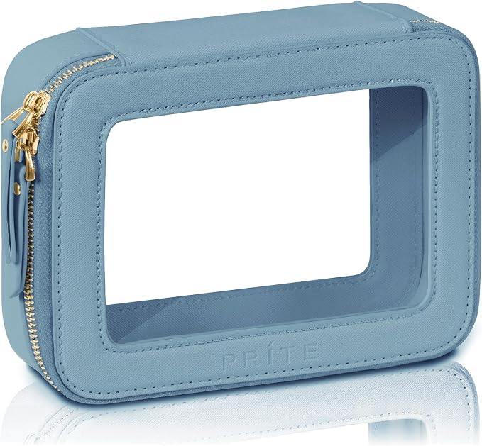 Prite Clear Makeup Bag Cosmetic Organizer Case Waterproof Travel Toiletry Bag
