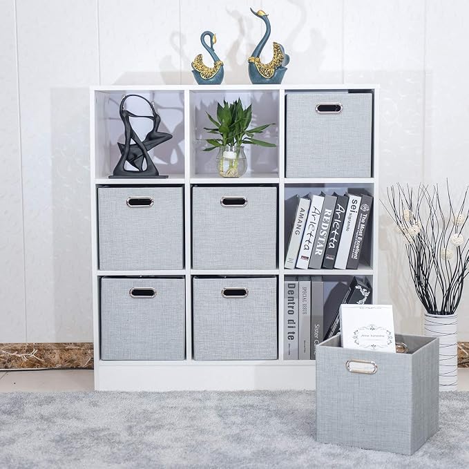11 Inch Cube Storage Bins for Organization, Fabric Storage Cubes Closet Storage