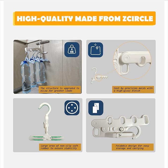 Over The Door Hooks Hanger, Foldable Portable Folding Hangers, Hanging Rack