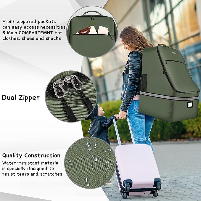 Car Seat Travel Bag, Padded Car Seats Backpack