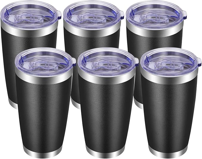 VEGOND 20oz Tumbler with Lid and Straw Stainless Steel Tumbler Cup Bulk Vacuum