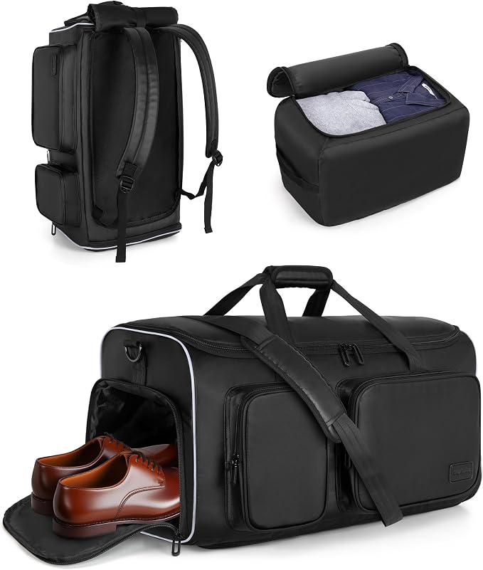 50L Convertible Garment Duffle Bag Backpack