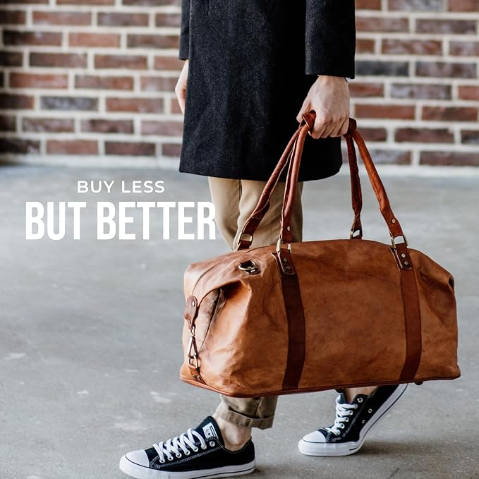 Berliner Bags Vintage Leather Duffle Bag München