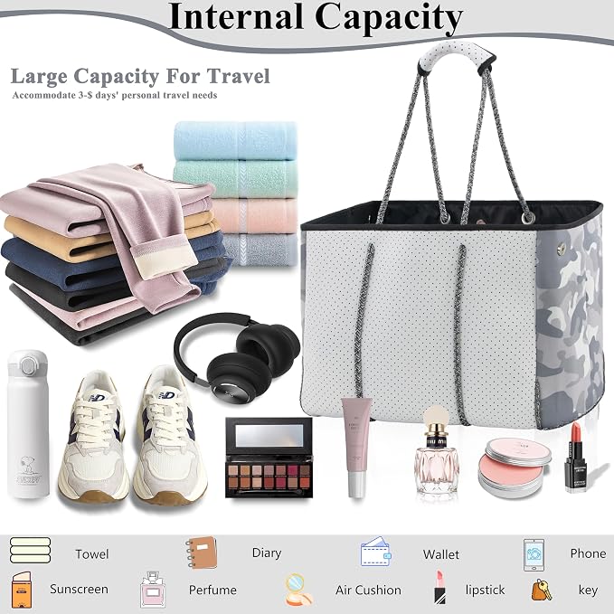 QOGiR Neoprene Multipurpose Beach Bag Tote