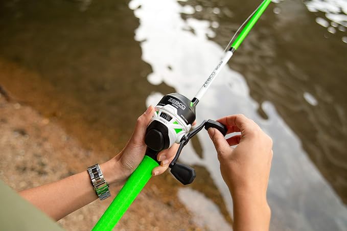 Zebco Roam Telescopic Fishing Rod and Spinning or Spincast Fishing Reel Combo