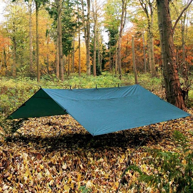 KALINCO Waterproof Camping Tarp Tent Hammock Rain Fly, 10X10FT/10X15FT
