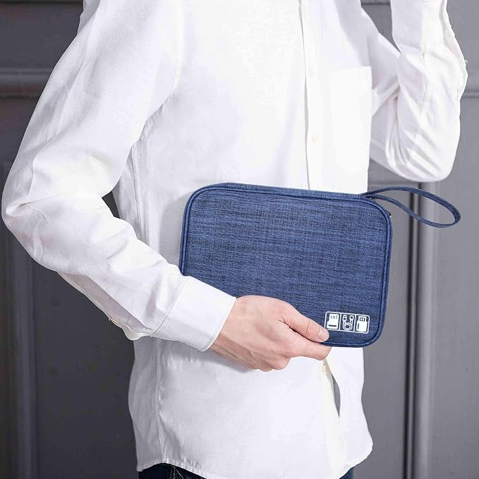 SELLYFELLY Travel Electronics Organizer Portable Cable Organizer Bag