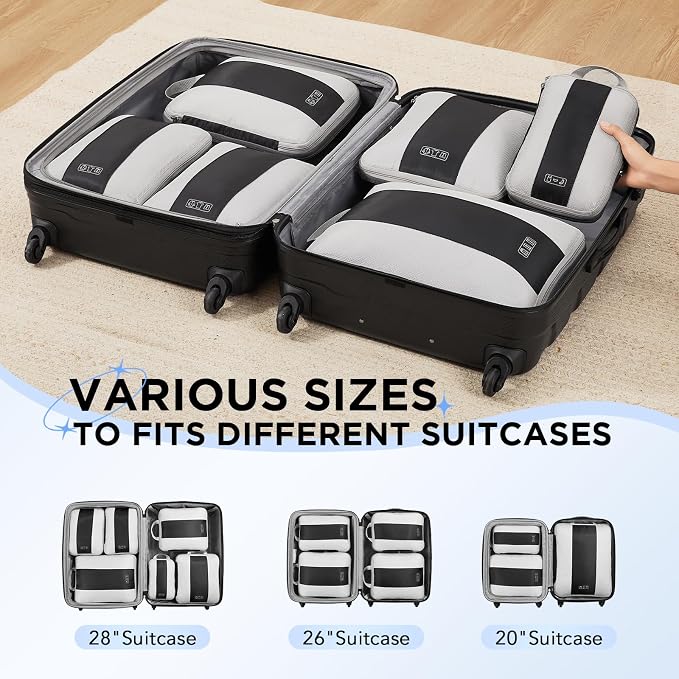 6 Set Compression Packing Cubes