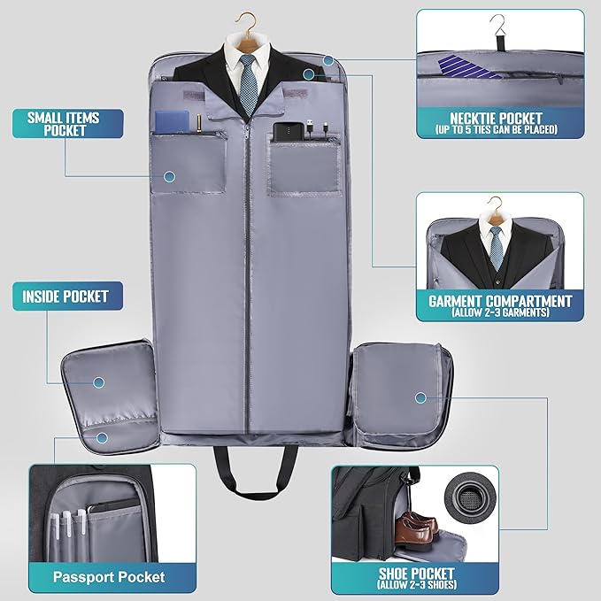 Convertible Garment Duffel Bag
