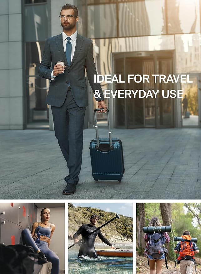 Black Voyage Reusable Vacuum Compression Travel Bag