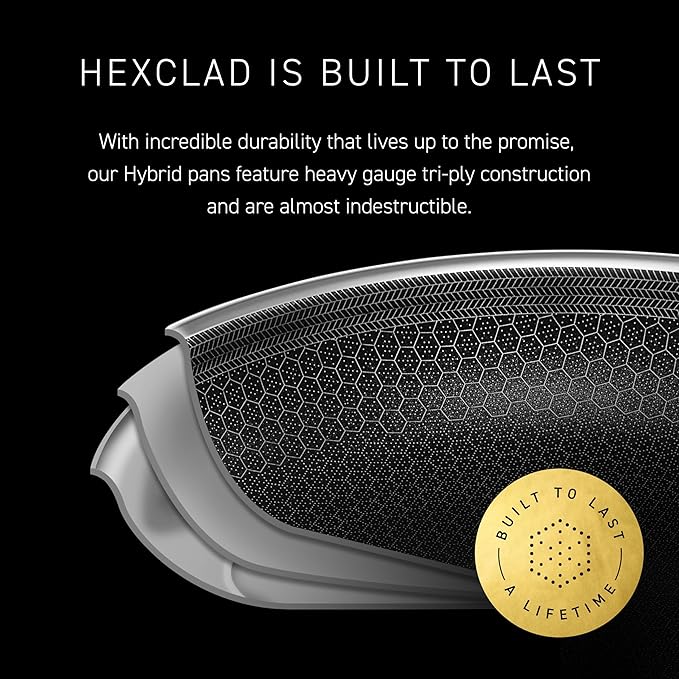 HexClad Hybrid Nonstick 8-Inch Frying Pan