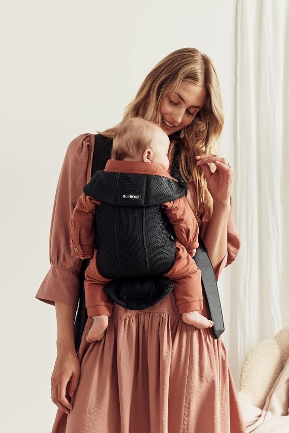 BabyBjörn Baby Carrier Mini, 3D Mesh | Newborn Carrier, Easy-to-Use