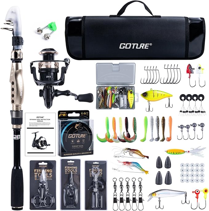 Goture Fishing Rod and Reel Combo