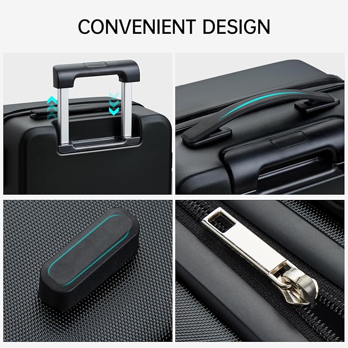 MILADA 2 Piece Luggage Sets, Suitcases