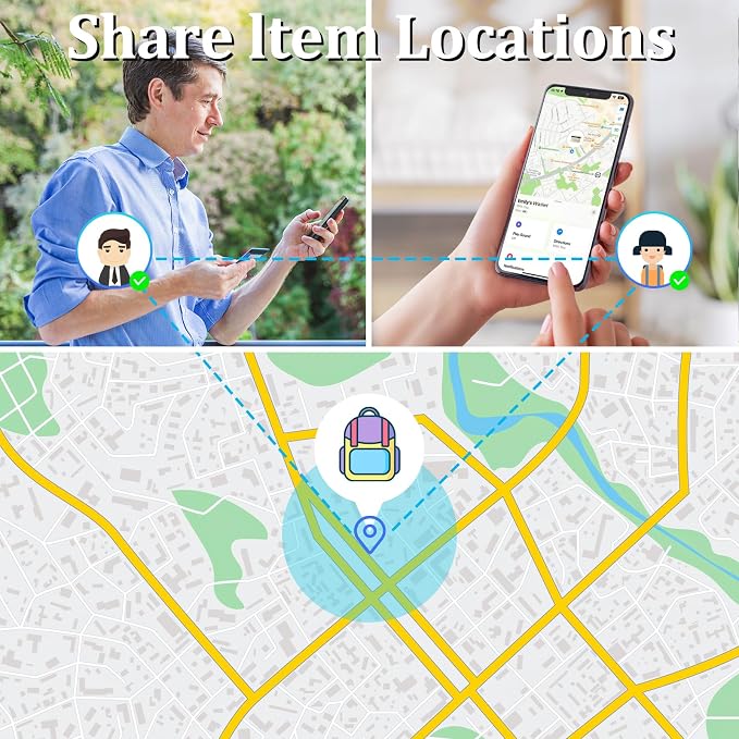 Geevon Smart Tag-2 Pack Bluetooth Tracker Work
