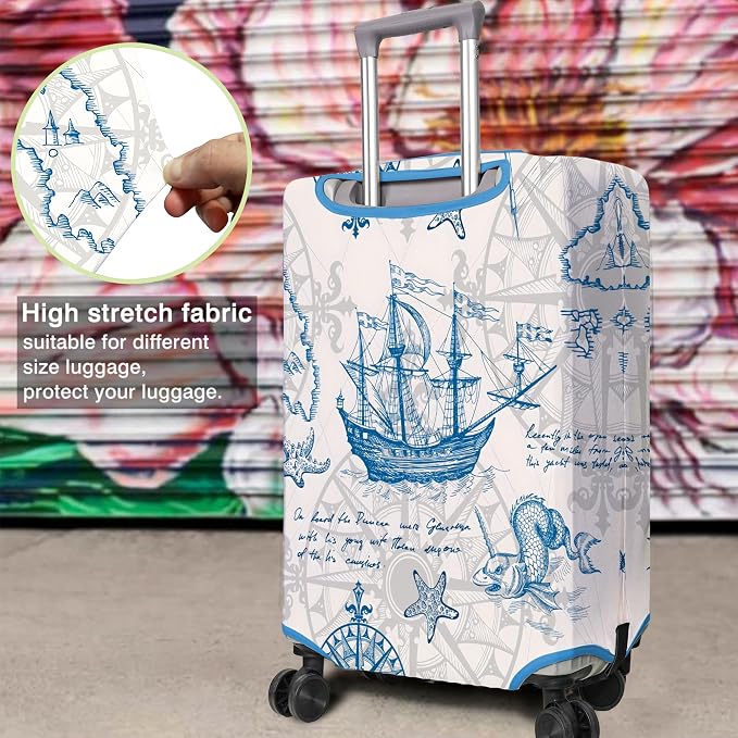 Travel Luggage Cover Suitcase Protector Fits 18-32 Inch Wheel Covers