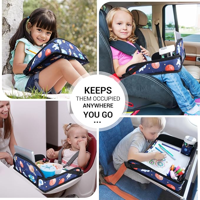 COOLBEBE Kids Travel Tray for Toddler Car Seat, Travel Tray for Airplane