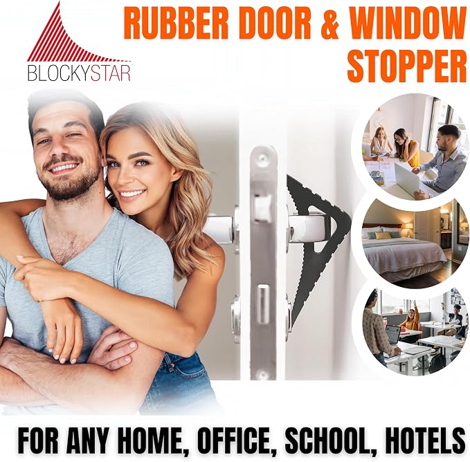 Door Stopper & Window Stopper, Rubber Door Stop Flexible, Door Wedge Stopper