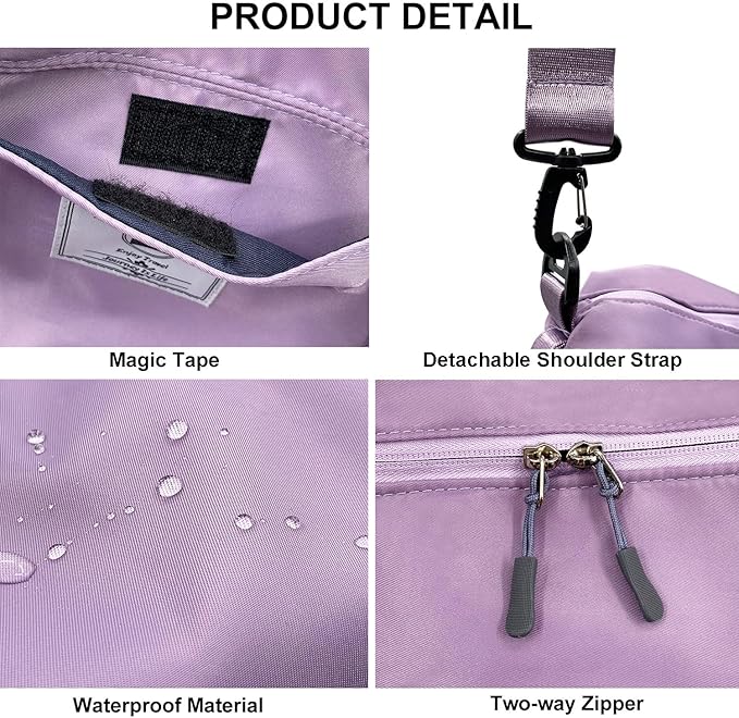 Travel Duffle Bag, Waterproof Sport Tote Gym Bag