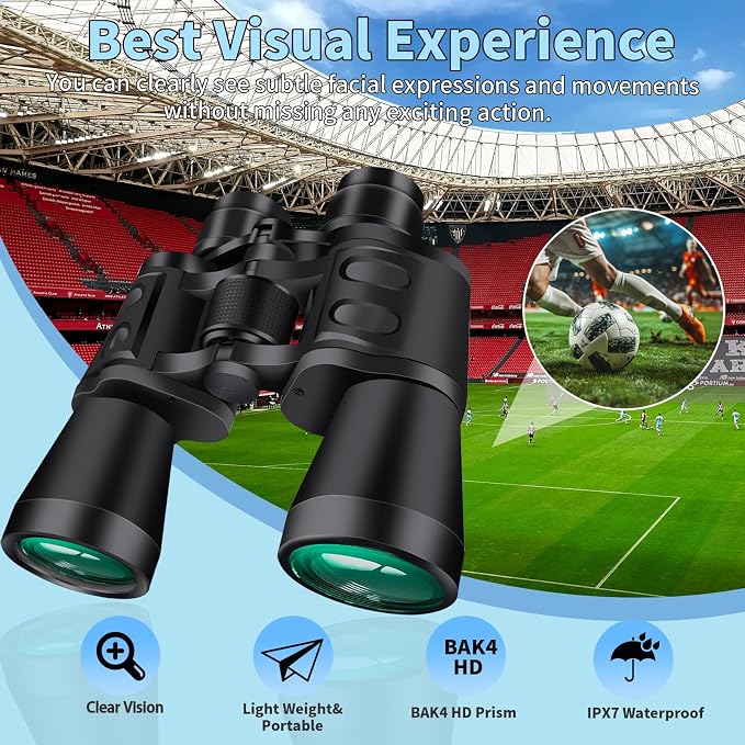 20X50 Binoculars for Adults High Powered- Large View