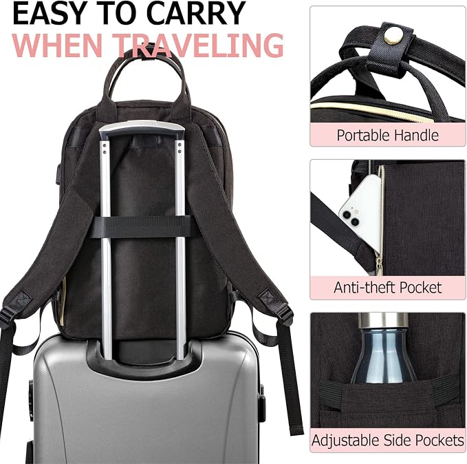 Laptop Backpack for Women Men, School Backpacks for Teens Girls Boys, 17.3 Inch