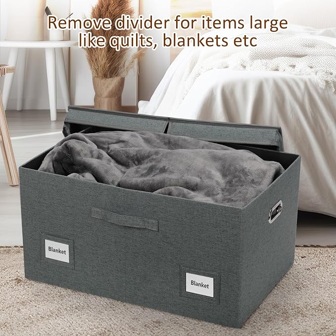 75 Quarts Extra Large Decorative Storage Bins
