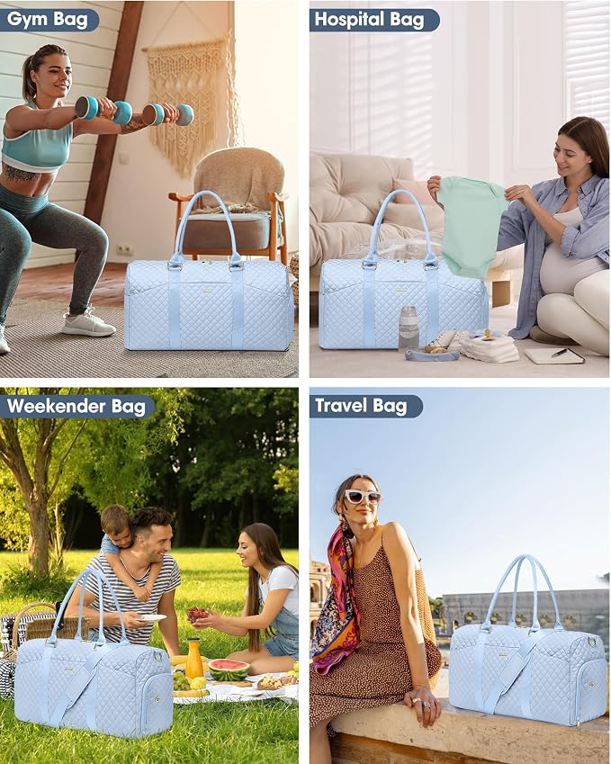 Women Duffle Weekender Travel Bag: Large Duffel Bags