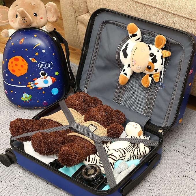 Weewooday Kids Luggage and Backpack 18" Suitcase