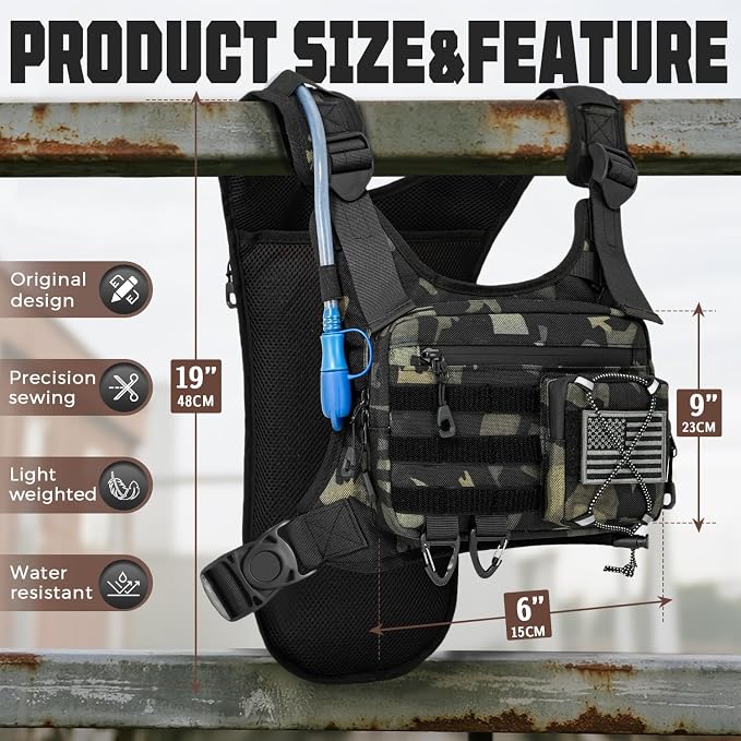 Hydration Vest（The design patent has been granted ）with 2L Water Bladder