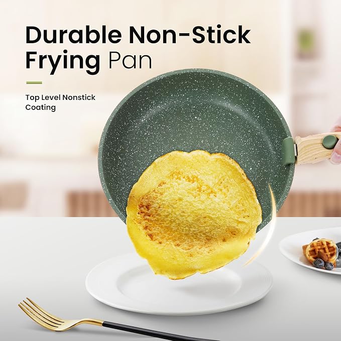 Kitchen Academy Removable Handle Pots and Pans Set