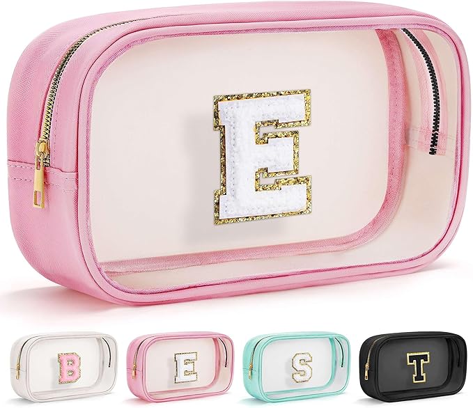 YOOLIFE Initial Make Up Bag Travel Toiletry Bag