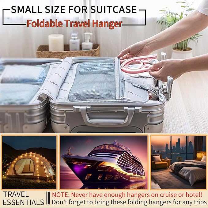 20 Pcs Foldable Travel Hangers