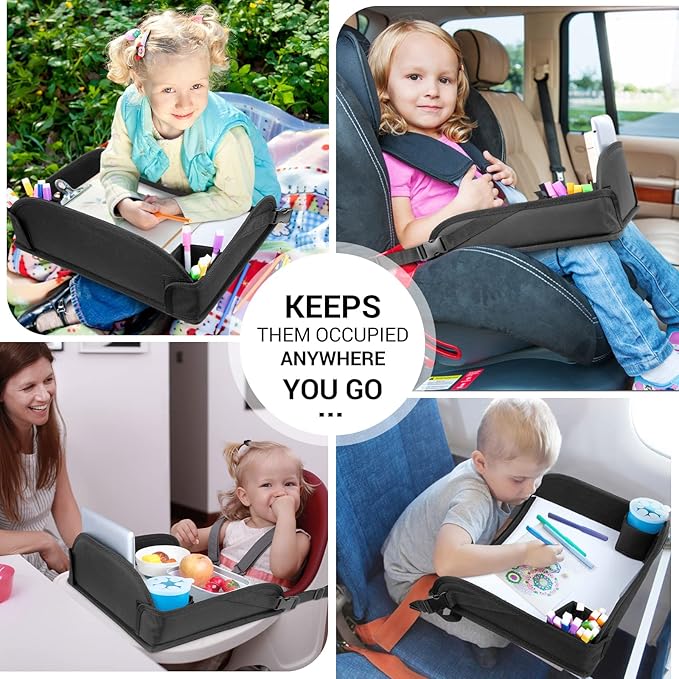 COOLBEBE Kids Travel Tray for Toddler Car Seat, Travel Tray for Airplane